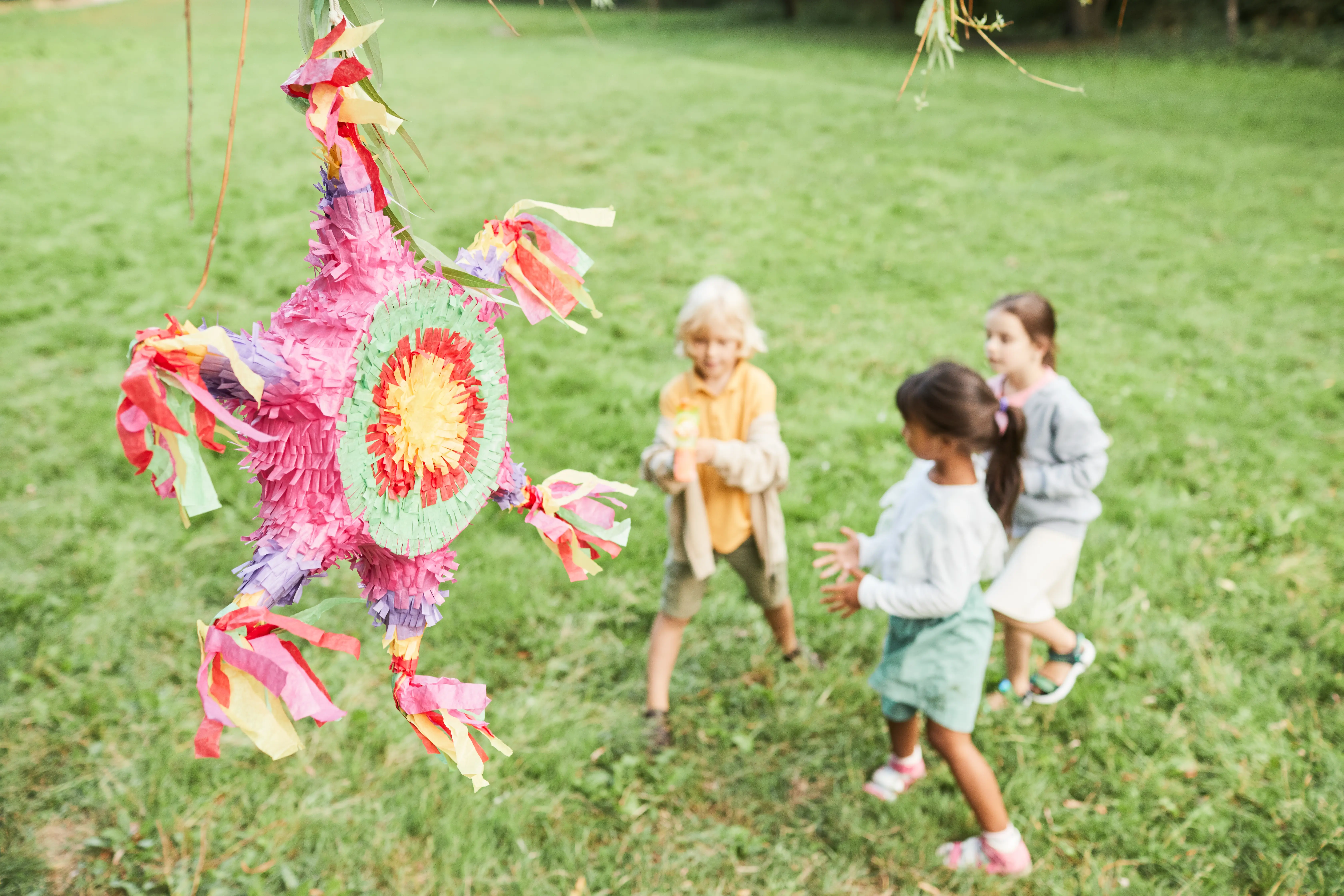 Kids celebrating at a party